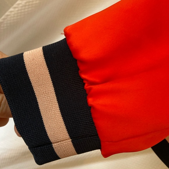 *HP* H&M, red satin bomber jacket, M - Picture 7 of 16